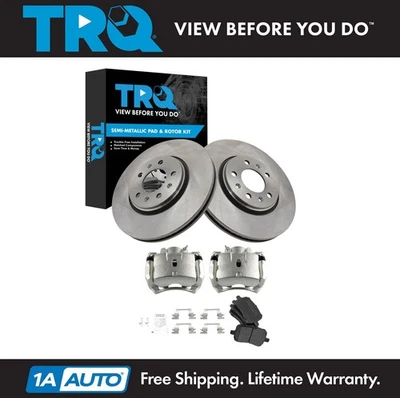 TRQ Brake Pad & Rotor Kit Semi-Metallic Fits 2007-2008 Saturn Sky - Изображение 1 из 4