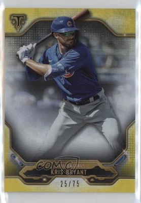 2020 Topps Triple Threads Citrine /75 Kris Bryant #18 - Image 1 of 2