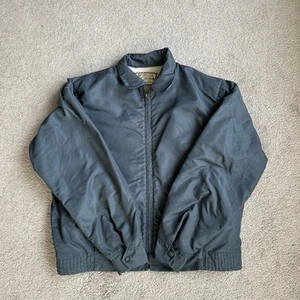 Vintage 60s McGregor DuPont Nylon Anti-Freeze Jacket Washable Size 40 Gray - Picture 1 of 13