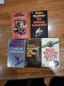 Vintage 5x Helen MacInnes Paperback Books Bundle Lot Mystery, Thriller, Crime - Picture 1 of 2