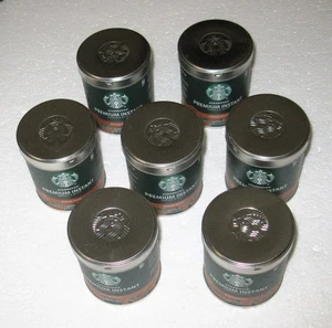 Lot of 7 Starbucks Premium Instant Coffee Medium Roast EMPTY TINS NO COFFEE - Picture 1 of 8