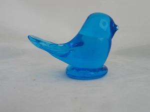 Peso de papel de vidrio Bluebird of Happiness - Imagen 1 de 6