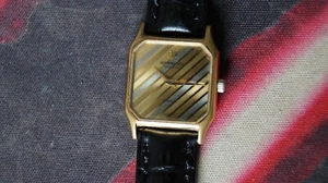 Ladies RAYMOND WEIL 18K Gold Electroplated Tri-Color Striped Watch Vintage uk - Picture 1 of 24