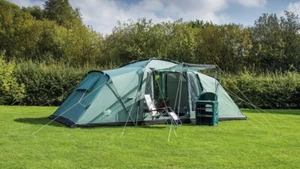 Khyam Harewood Plus 8-Person Quick Pitch Tent - Green with Black Trim (KHY103) - Picture 1 of 5