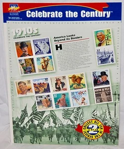 Sheet of 15 US Postage Stamps, Celebrate The Century Series - The 1910s, 32 Cent - Picture 1 of 3
