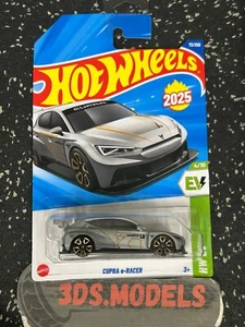 SEAT CUPRA E RACER SILVER 2025 Hot Wheels LONG CARD *COMBINE POSTAGE* - Picture 1 of 1