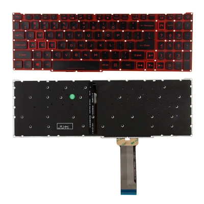 Nuevo teclado retroiluminado EE. UU. para Acer Nitro 5 AN515-43 AN515-44 AN515-54 AN517-51 Foto 1 de 4