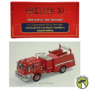 Code 3 Preserve The Honor FDNY Mack C Satellite 2 Limited Edition #12543 NRFB - Picture 1 of 10