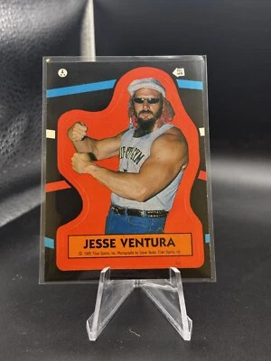 JESSE VENTURA STICKER 1985 Topps WWF Pro Wrestling #4 - Image 1 of 2