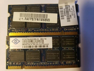 Nanya 2MGB emory-Laptop PC2-530S-5055 NT2GT64U8HDOBN-3c - Image 1 of 2