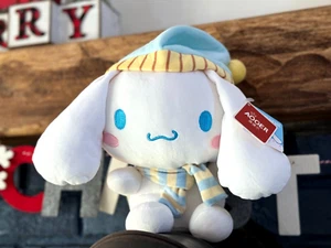 Aoger x Sanrio Cinnamonroll with Scarf Ultra Soft Cuddly Stuffed Plush NWT 20cm - Picture 1 of 11
