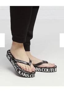 Authentische NEUE VERSACE JEANS COUTURE FONDO FLIP FLOP schnelle Lieferung UK VERKÄUFER - Bild 1 von 10