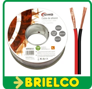 CABLE AUDIO ALTAVOZ CAJA ACUSTICA PARALELO ROJO NEGRO 2x1 MM CARRETE 100M BD115 - Imagen 1 de 1