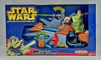 Star Wars Playskool Luke Skywalker & Speeder Bike Jedi Force Toy MIB Ages 3+