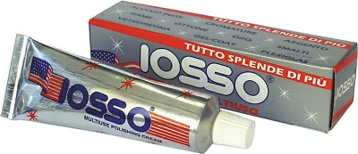 Iosso Crema Lucidante Pulitore Metallo Rame Ottone Oro Argento Tubetto 50ml - Immagine 1 di 2