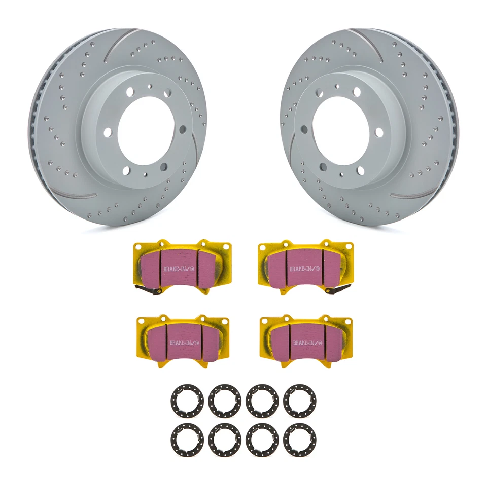 Brake Rotor & Pad Kit Yellowstuff Fits Toyota - Image 1 of 1