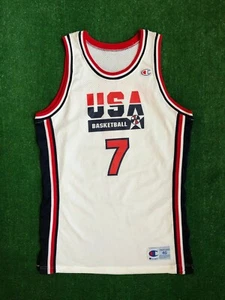 1992 Larry Bird Team USA Dream Team Authentic Pro Cut Champion Jersey Size 46 +3 - Picture 1 of 7