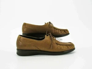 SAS Women Shoe Comfort Moccasin Size 10M Brown Loafer Pre Owned qp - Picture 1 of 12