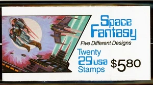 US  2745a  BK207  Space Fantasy 29c -Folded Bkt of 20 - MNH - 1993 - Picture 1 of 1