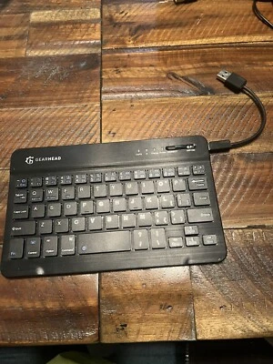 GearHead Slim Bluetooth Mini Wireless Keyboard KB7000UNV 8"x5" - Image 1 of 3