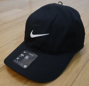 NWT NIKE Dri-Fit Club Featherlight Tennis/Running Adult Adj Hat-M/L BLACK - Picture 1 of 4