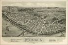 Affiche, plusieurs tailles ; carte de Monaca, Pennsylvanie 1900