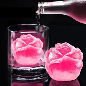 3D-Eiswürfelform In Rosenform Silikon-Backform Eiscremeform Blumenform- ≥ - Bild 1 von 13