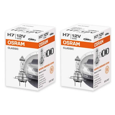 Set 2X Osram Classic Line H7 Halogen 12V 55W Sockel PX26d Glühbirne - Bild 1 von 3