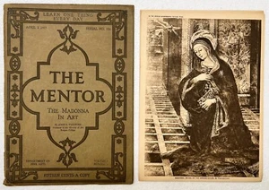 1917 The Mentor Magazine THE MADONNA IN ART Fine Arts Serial No. 128 Vol 5 Nbr 4 - Picture 1 of 5