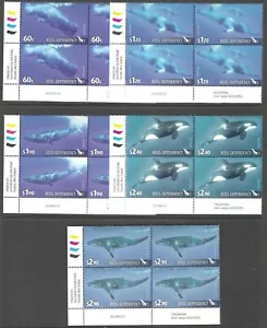 ROSS DEPENDENCY: 2010 Whales of the Southern Ocean SG120-4 MNH blocks of four - Picture 1 of 1