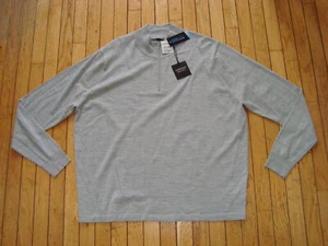NORDSTROM COOLMAX MEN'S MERINO WOOL BLEND HALF ZIP SWEATER XXL 2XL BNWT@$99.50 - Picture 1 of 12
