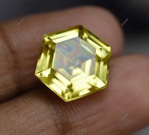 Fancy Cut Yellow Sapphire 9.63 Carat Natural CERTIFIED Ring Size Loose Gemstone - Picture 1 of 12