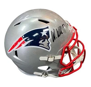 Wes Welker - Signed NE Patriots - Full-size Replica Speed Helmet - Picture 1 of 3