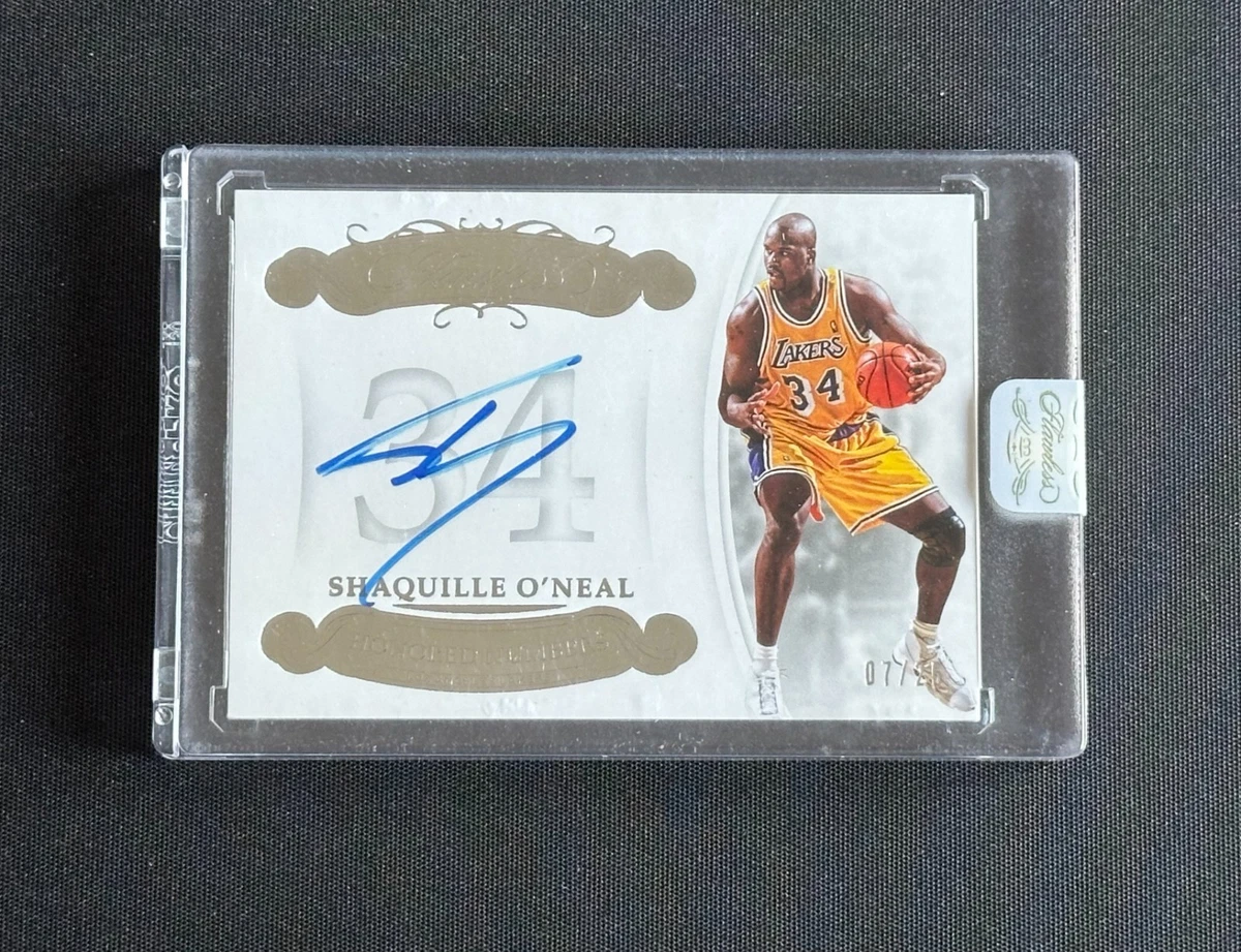Panini Shaquille O'Neal Autographed Basketball Trading Cards