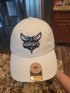 NWT-'47 Brand-White Cotton NBA Charlotte Hornets-Small Cap/Hat-Licensed - Picture 1 of 9