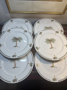 Gibson Everyday Bahama Bay Essteller, Palmen, 10,5" Teller, 6er Set - Bild 1 von 14