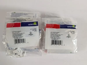 20 Leviton 61110-RW6 Extreme Cat 6 QuickPort Jacks - White - Photo 1/1