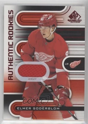 2022-23 SP Game Used Authentic Rookies Red Jersey Elmer Soderblom #195 Rookie RC - Image 1 of 2