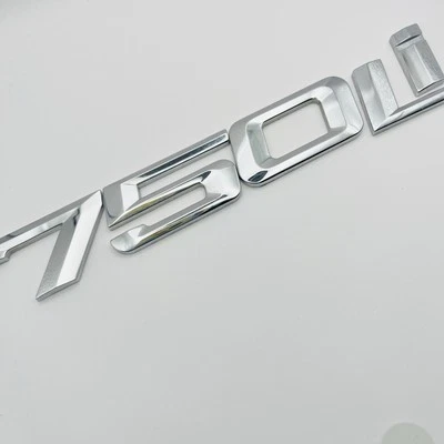 BMW 750Li 2006-2008 OEM cromo número maletero letras emblema insignia calcomanías Foto 1 de 4