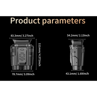 4K per binocolo visione notturna con ricarica USB C 28X zoom e schermo HD - Immagine 1 di 4
