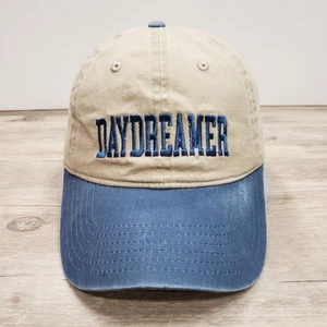 Cappello Daydreamer berretto cinturino schiena marrone blu tela ricamata made in USA uomo - Foto 1 di 8