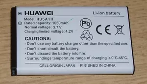 Huawei HB5A1H Ersatz ORIGINAL Ersatzakku Vodafone 625 ODER MIFI usw. - Bild 1 von 1
