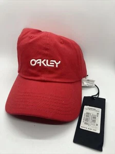 [912029-465] Mens Oakley 6 Panel Washed Cotton Strapback Hat - Picture 1 of 4