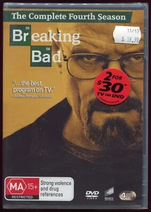 Breaking Bad Season 4 (DVD TV Series) 4 Disc Set Region 4 - Picture 1 of 2