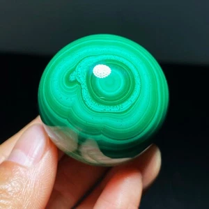36mm Natural Green Malachite Polished Sphere Ball Reiki Healing D012 - Picture 1 of 14