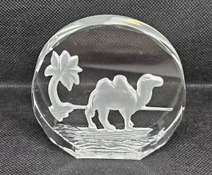 The Danbury Mint 3” Wildlife Crystals Paperweight Camel Made In W.Germany - Picture 1 of 9