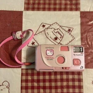 Fujifilm Epion Hello Kitty Film Camera Pink Rare With strap - Picture 1 of 6