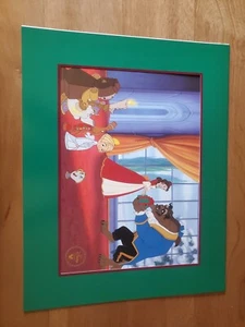 Disneys Beauty And The Beast Enchanted Christmas Litograph 1990s - Picture 1 of 4