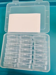 Bead Organizers Box, Plastic Storage Cases Mini Clear Bead 6.5"L x 4.7"W x 2.36" - Picture 1 of 8