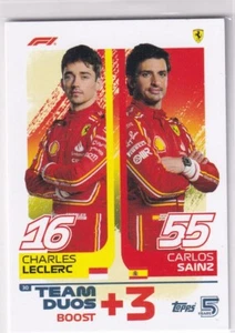 Topps F1 Turbo Attax 2024 Fórmula 1 No. 30 Charles Leclerc Carlos Sainz - Picture 1 of 1